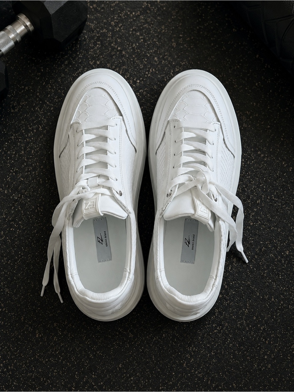 New White Genuine Leather Sneakers
|Made in Ukraine|EU 39/US 8.5